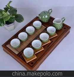三瑞良瓷 厂家直销 富贵牡丹活瓷茶具 高档活瓷 养生健康茶具 茶具套装